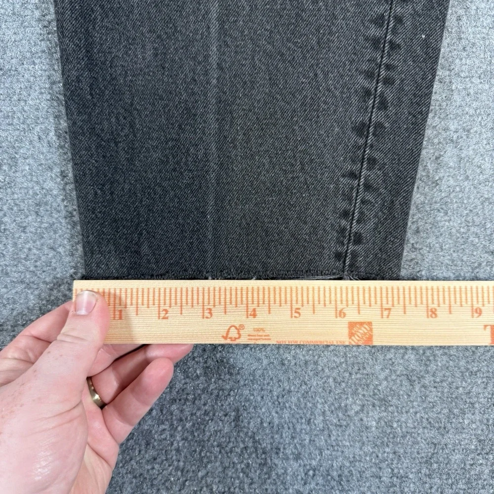 Vintage Levi's Jeans Men 31x32 (27x28) Black 560 Baggy Loose‎ Fit Tapered Leg